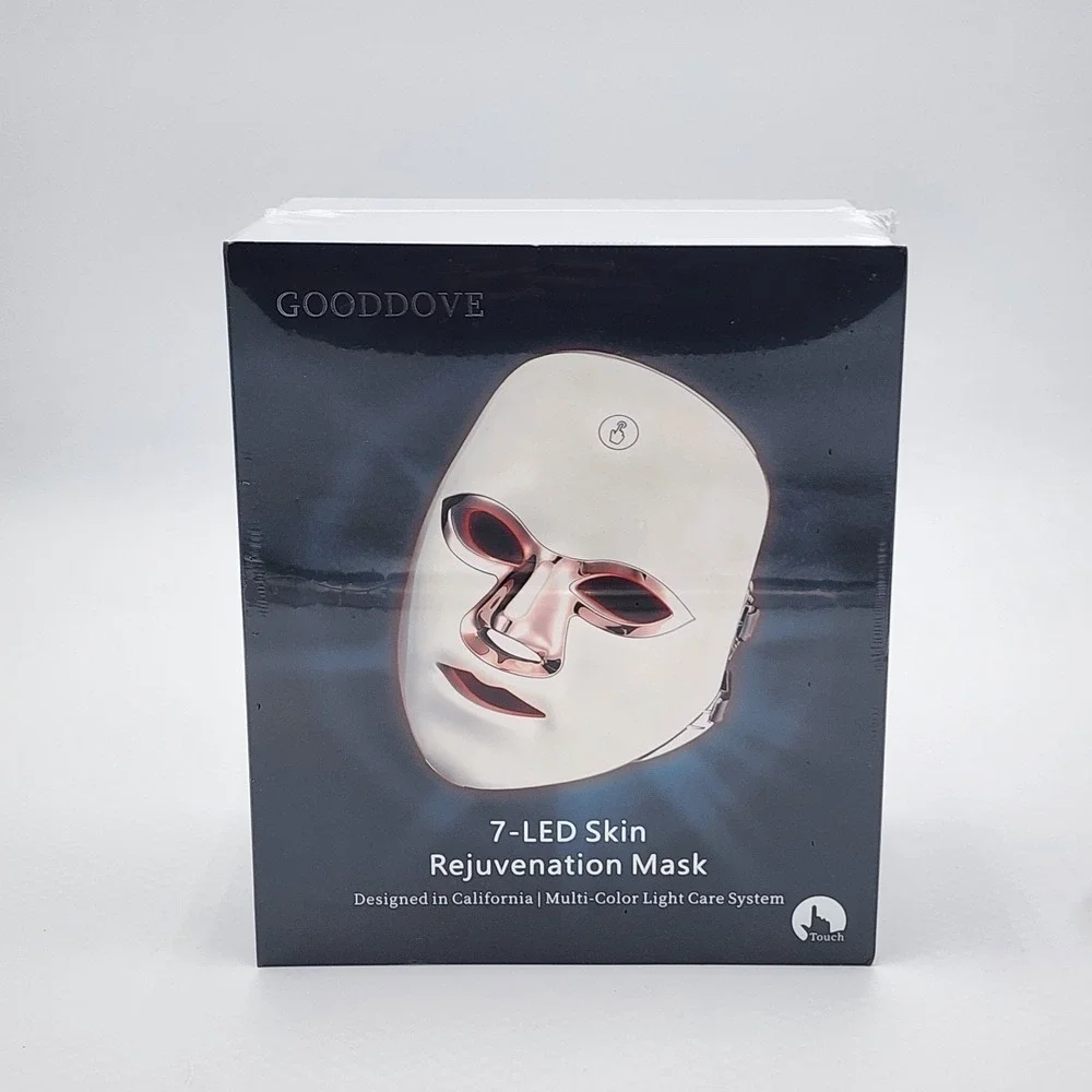Gooddove 7 LED Skin Rejuvenation Mask Multi Color Light Therapy New Sealed Box